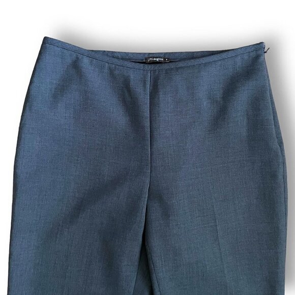 J McLaughlin Womens Dress Pants Sz 4 Gray Stretch Wool Side Zip Lined Classic - Picture 5 of 9